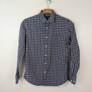 Banana Republic Soft Wash Slim Fit Buttondown in Blue/Gray, Sz S